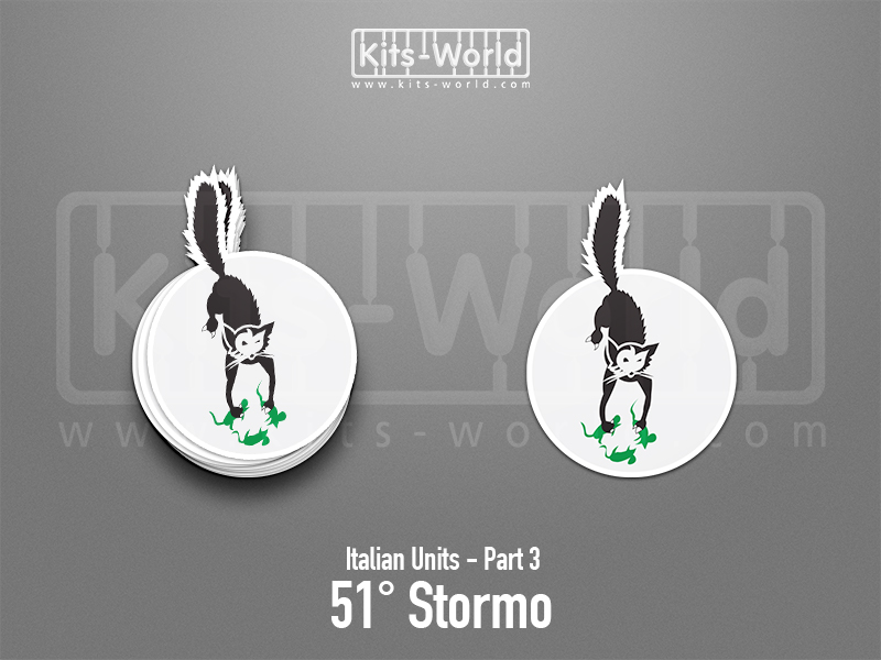 Kitsworld SAV Sticker - Italian Units - 51° Stormo W:70mm x H:100mm 